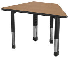 DESK - CLASSROOM SELECT - NEOSHAPE VOLCANO DESK - 38 W X 20 D - SPECIFY PRODUCT HEIGHT - LAMINATE - SPECIFY TOP COLOR - LOCKEDGE - SPECIFY EDGE COLOR - SPECIFY LEG COLOR
