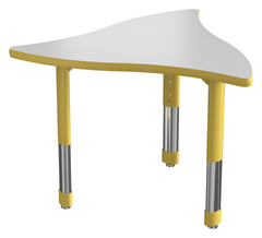 DESK - CLASSROOM SELECT - NEOSHAPE PROP DESK - 34 W X 31 D - SPECIFY PRODUCT HEIGHT - MARKERBOARD - SPECIFY TOP COLOR - T-MOLD - SPECIFY EDGE COLOR - SPECIFY LEG COLOR