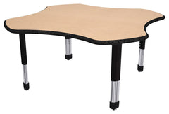 TABLE - CLASSROOM SELECT - CLOVER ACTIVITY TABLE - 48 X 48 - SPECIFY PRODUCT HEIGHT - LAMINATE - LOCKEDGE - SPECIFY TOP COLOR - SPECIFY EDGE COLOR - SPECIFY LEG COLOR - NEOCLASS