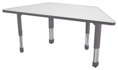 TABLE - CLASSROOM SELECT - TRAPEZOID ACTIVITY TABLE - 48 W X 24 D IN - SPECIFY PRODUCT HEIGHT - MARKERBOARD - T-MOLD - SPECIFY TOP COLOR - SPECIFY EDGE COLOR - SPECIFY LEG COLOR - NEOCLASS