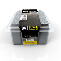 BATTERY RAYOVAC ULTRA PRO - 9V - PK OF 12 - AL9V-12PPJ