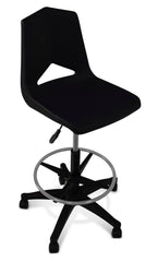 STOOL - CLASSROOM SELECT - ROYAL SEATING PNEUMATIC LIFT STOOL - A SHELL 24 TO 34 H IN - SPECIFY SEAT AND BACK COLOR