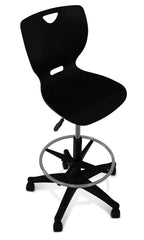 STOOL - CLASSROOM SELECT - NEOCLASS PNEUMATIC LIFT STOOL - A SHELL 24 TO 34 H IN - SPECIFY SEAT AND BACK COLOR