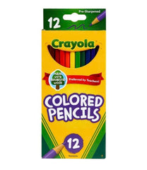 PENCILS COLORED CRAYOLA ASST COLORS SET OF 12