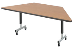 TABLE - CLASSROOM SELECT - TRAPEZOID PEDESTAL LEG TABLE - LAMINATE - LOCKEDGE - SPECIFY TOP COLOR - SPECIFY EDGE COLOR - CASTER