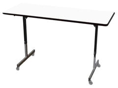 TABLE - CLASSROOM SELECT - RECTANGLE PEDESTAL LEG ACTIVITY TABLE - 72 W X 24 D IN - MARKERBOARD - LOCKEDGE - SPECIFY TOP COLOR - SPECIFY EDGE COLOR - CASTER