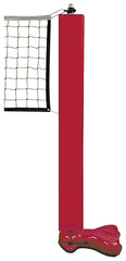 GYMGLIDE PACKAGE 1-INCL-2 GYMGUIDE UNITS-2 ECONOMY UPRIGHT PADS - 1 VOLLEYBALL NET - RED BASE