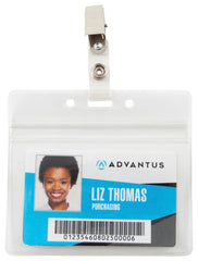 BADGE HOLDER RESEAL CLR - AVT75523 - PACK OF 50