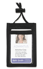 LANYARDS ID NCK VERT12 BK - AVT75453 - PACK OF 12