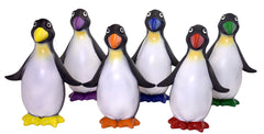 TOY RUBBERLIKE PENGUINS SPORTIME SET OF 6