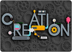 FLAGSHIP CARPETS - CREATION GEARS - 6 FT X 8 FT 4 IN RECTANGLE