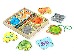ALPHABET LACING CARDS - SET OF 52