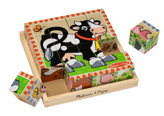 FARM CUBE PUZZLE - SET OF 17