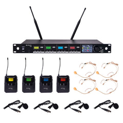 Citronic TU series bodypack wireless microphone systems – 4 Channel