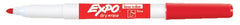MARKER EXPO DRY ERASE LOW ODOR RED FINE PACK OF 12