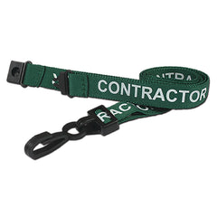 Lanyards Pre Printed Contractor-Pk25
