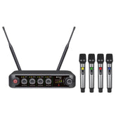 Chord XU series UHF wireless handheld microphone systems – 4 channel