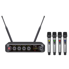 Chord XU series UHF wireless handheld microphone systems – 4 channel