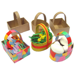 Paper Mache Baskets Pk6