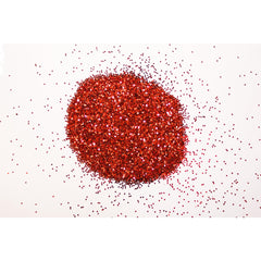 Plastic Glitter 500G - Red