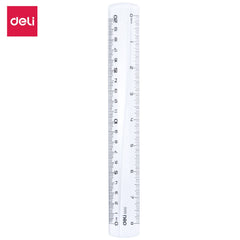 Deli PS RULER EASY GRAB 20CM TRANSPARENT
