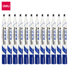 DELI EU00230 BL Dry Erase Marker Blue Chisel (1x12)