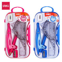 DELI MATHEMATICAL INSTRUMENT SET 8PCS WITH PENCIL