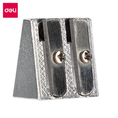 E39762 Deli Dl/Hole Aluminum Pencil Sharpener(1x12)