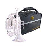 John Packer JP159 Bb pocket trumpet outfit - Silver plated