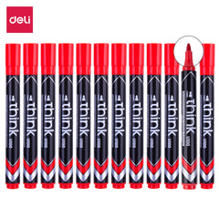 EU10040 Permanent Marker Bullet Red(1x12)Deli