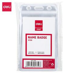 E5759 Deli Waterproof Id Holder (Vertical)(1x100)