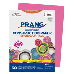 CONST PPR 9X12 HOT PINK PRANG PACK OF 50