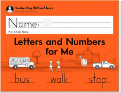WORKBOOK LETTERS AND NUMBERS FOR ME