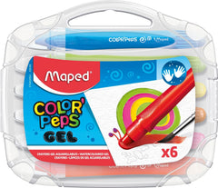 CRAYONS GEL WTCLR MAPED ASST COLORS SET OF 6
