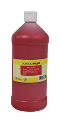 PAINT FINGER WASHABLE RED QUART - SCHOOL SMART