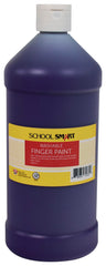 PAINT FINGER WASHABLE PURPLE QUART - SCHOOL SMART