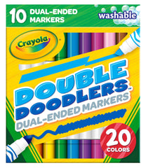 MARKERS WASH CRAYOLA DUAL ENDED DOODLERS ASST COLORS SET OF 10
