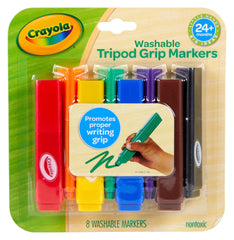 MARKERS WASH CRAYOLA TRIPOD ASST COLORS SET OF 8