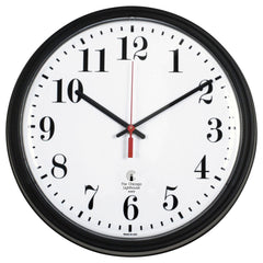 CLOCK - BLACK CONTRACT CLOCK 13.75 IN