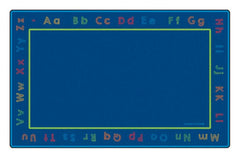 CARPETS FOR KIDS - PREMIUM CHALK AND PLAY LITERACY - 6 FT X 9 FT RECTANGLE