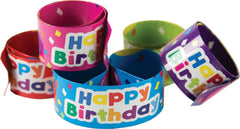 BRACELETS - HAPPY BIRTHDAY BALLOONS SLAP BRACELETS