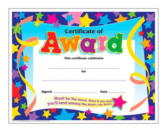 CERTIFICATE OF AWARD - COLORFUL CLASSICS - PACK OF 30