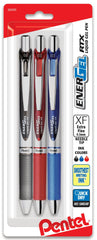 PEN ENERGEL RTX EXTRA FINE 0.3MM BLACK/RED/BLUE SET OF 3