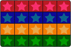 CHILDCRAFT - CARPETS - EVERYONES A STAR - RECTANGLE - 6 FT X 9 FT - SPECIFY NUMBER OF SEATS - SPECIFY CARPET COLOR