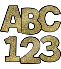 LETTERS EZ CARSON DELLOSA GOLD GLITTER SET OF 219