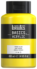 PAINT ACRYLIC LIQUITEX BASICS PRIMARY YELLOW 14 OZ