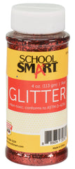 GLITTER 4 OZ RED SCHOOL SMART