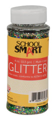 GLITTER 4 OZ MULTI COLOR SCHOOL SMART