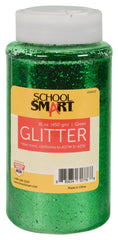 GLITTER 16 OZ GREEN SCHOOL SMART