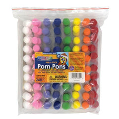 POM PONS SELF-ADHESIVE ASSORTED COLOR SET OF 240